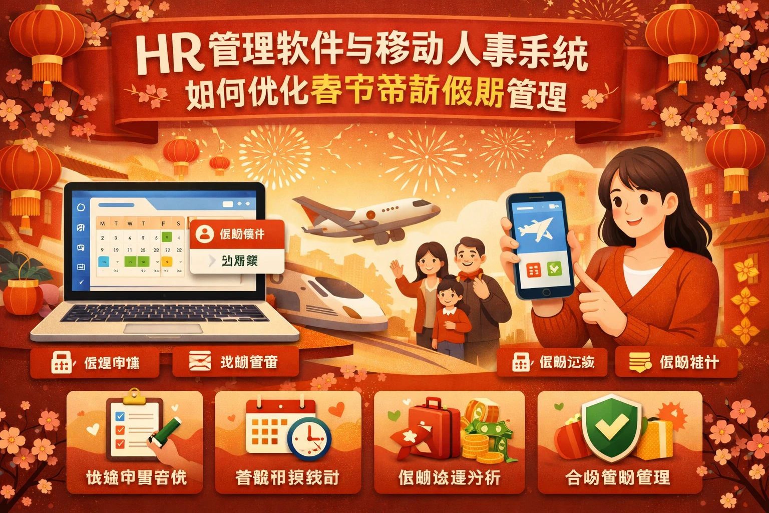 HR管理软件与移动人事系统如何优化春节带薪假期管理