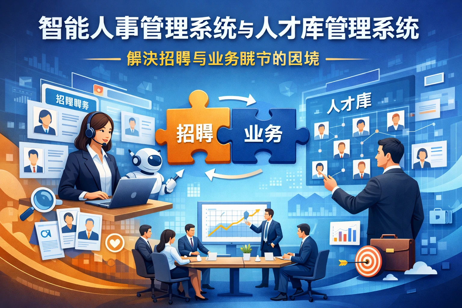 智能人事管理系统与人才库管理系统：解决招聘与业务脱节的困境