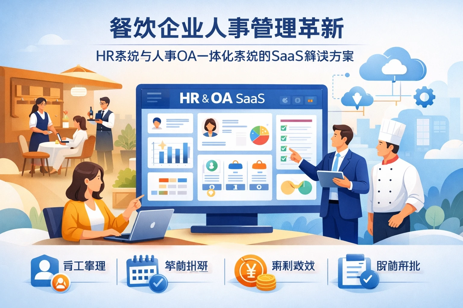 餐饮企业人事管理革新：HR系统与人事OA一体化系统的SaaS解决方案