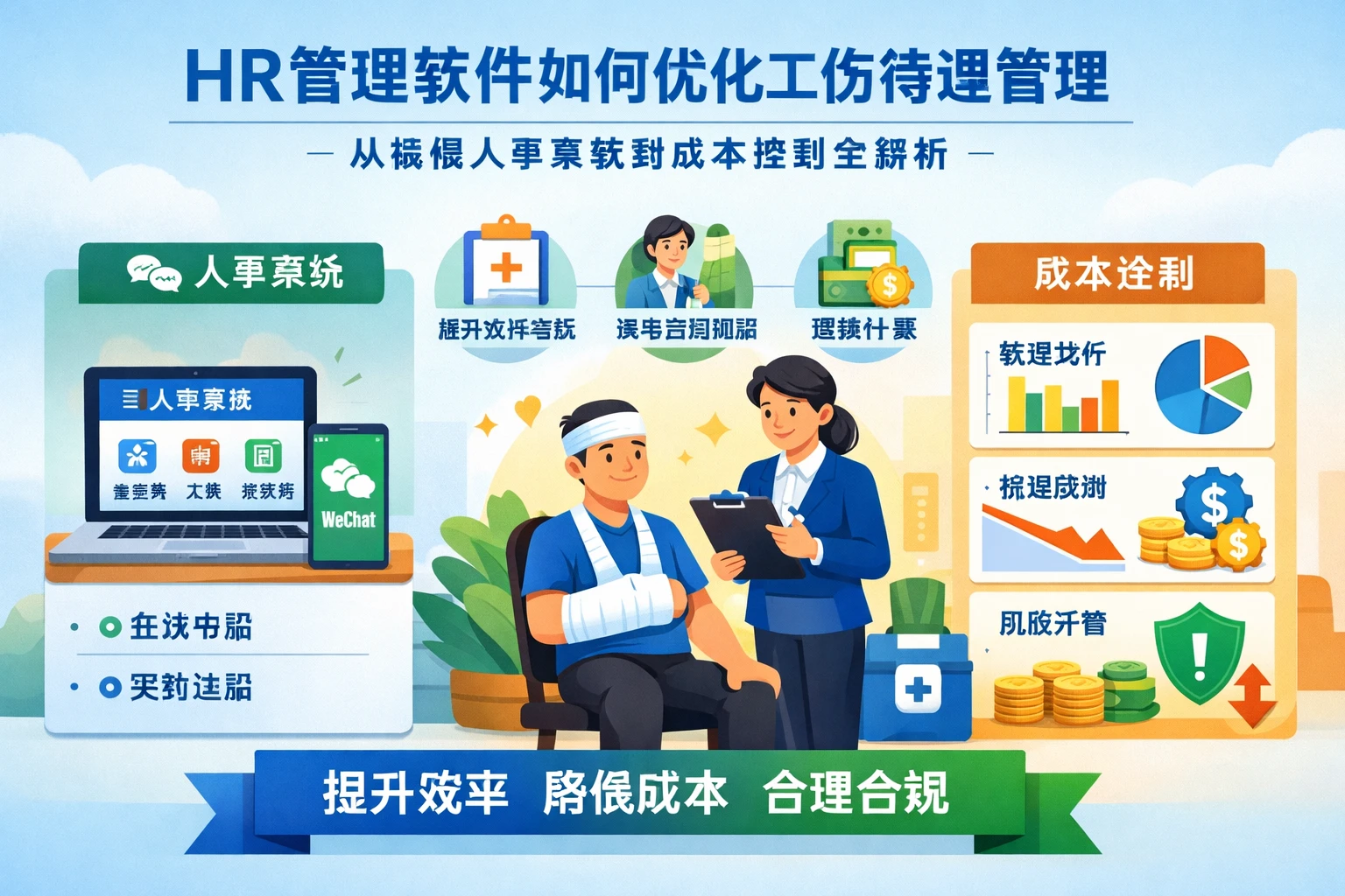 HR管理软件如何优化工伤待遇管理：从微信人事系统到成本控制全解析