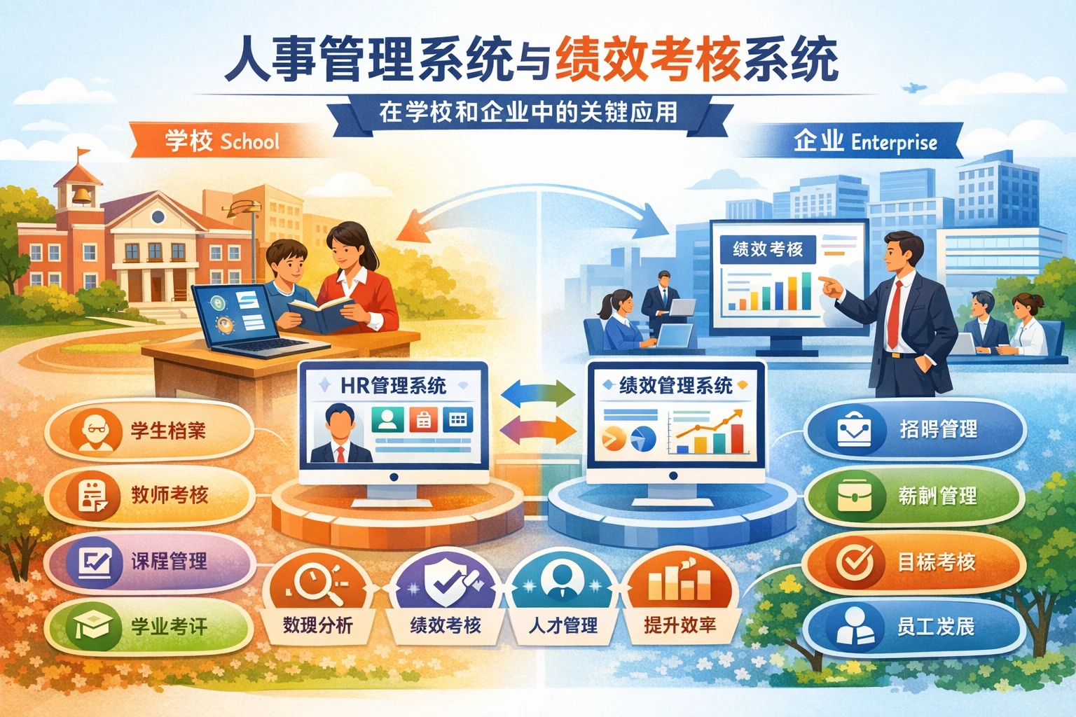 人事管理系统与绩效考核系统在学校和企业中的关键应用