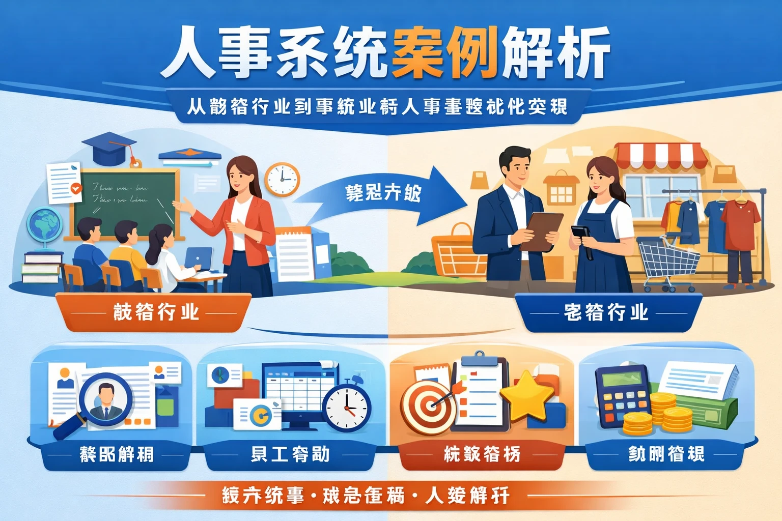 人事系统案例解析：从教培行业到零售业的人事管理优化实践
