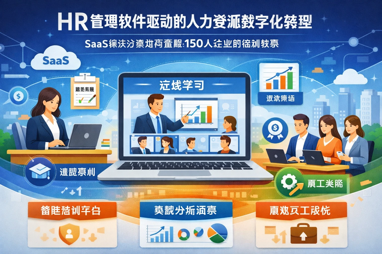 HR管理软件驱动的人力资源数字化转型：SaaS解决方案如何重塑150人企业的培训体系