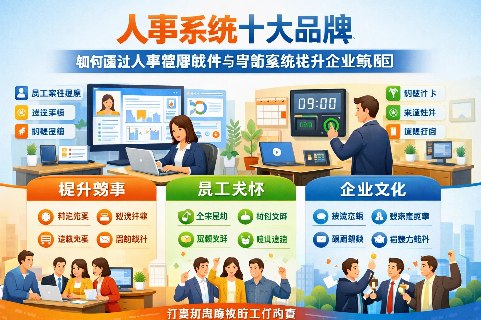 人事系统十大品牌如何通过人事管理软件与考勤系统提升企业氛围