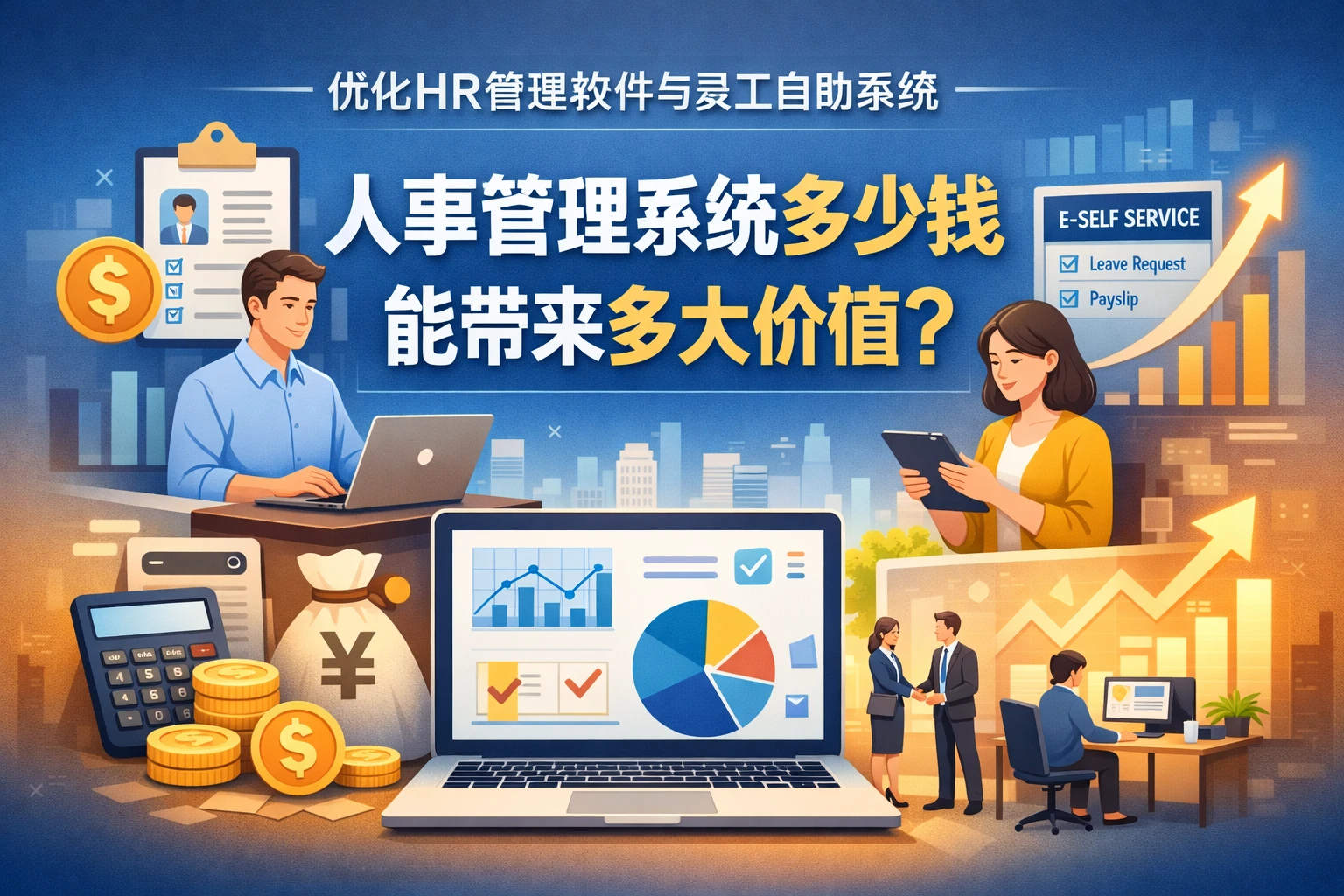 优化HR管理软件与员工自助系统:人事管理系统多少钱能带来多大价值?