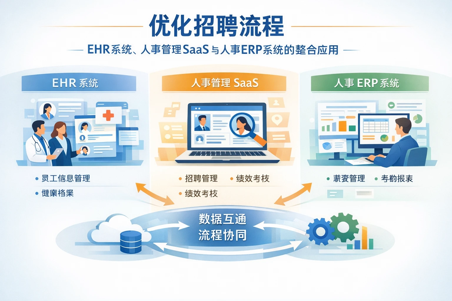 优化招聘流程：EHR系统、人事管理SaaS与人事ERP系统的整合应用