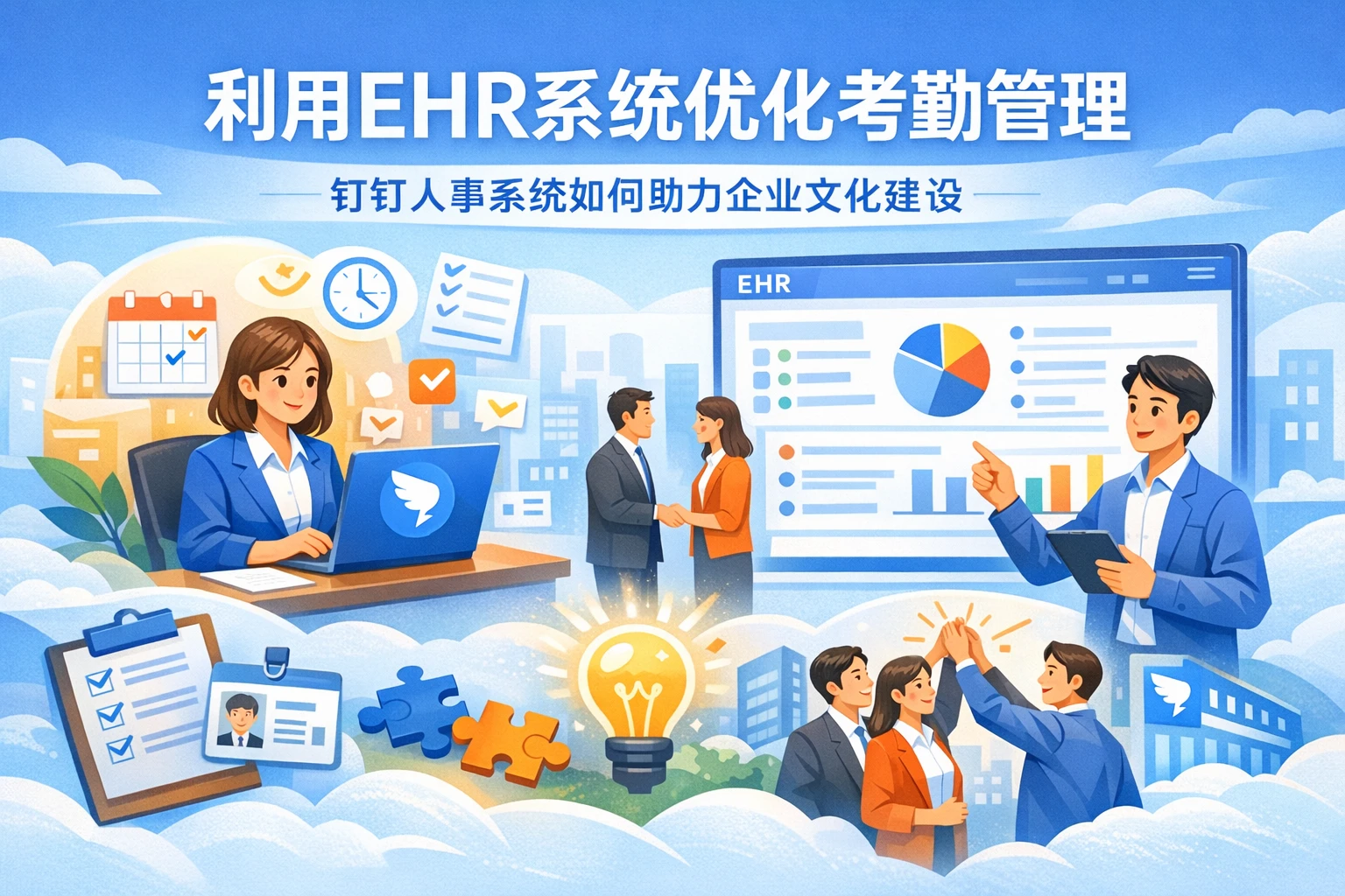 利用EHR系统优化考勤管理：钉钉人事系统如何助力企业文化建设