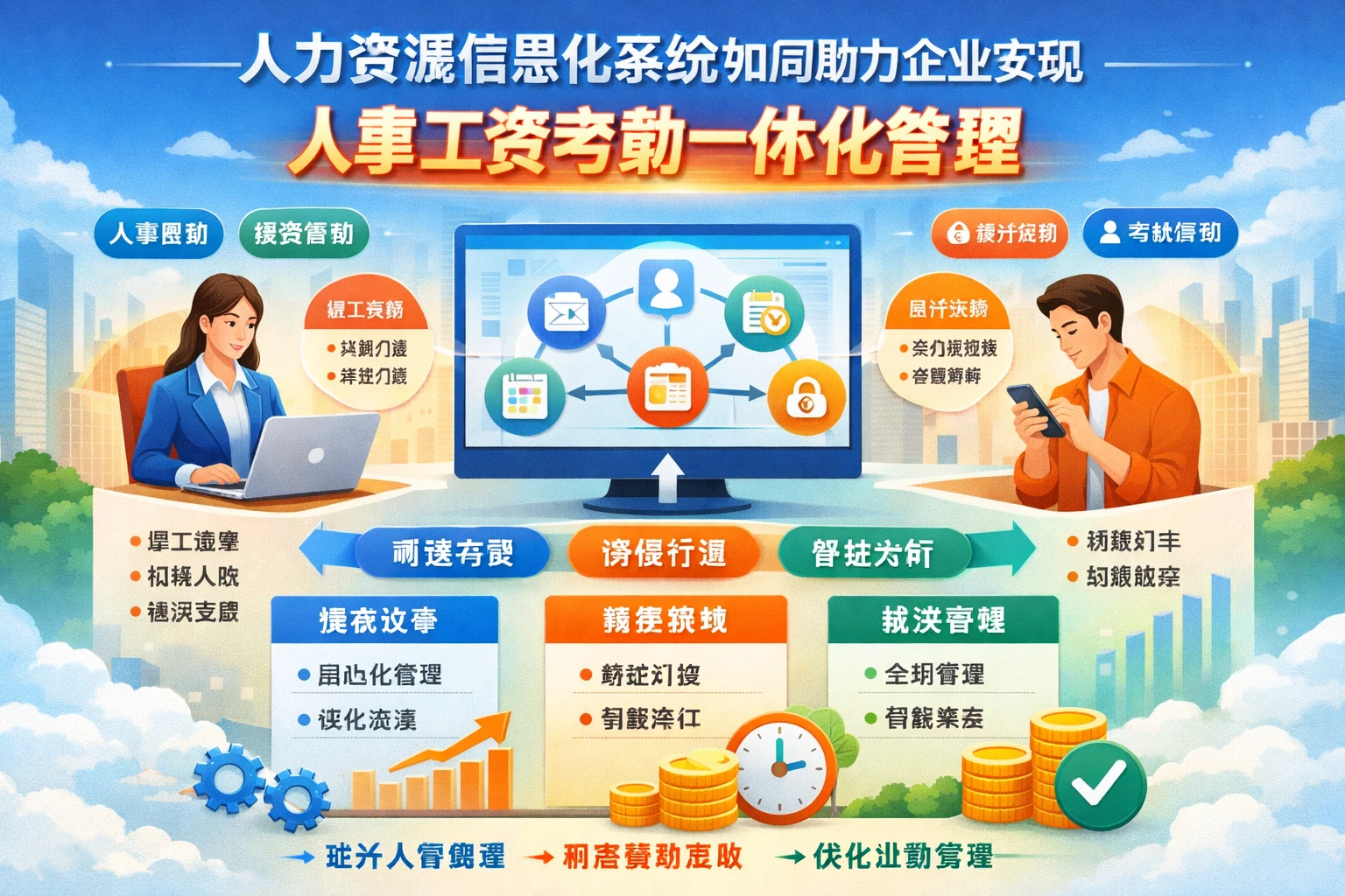 人力资源信息化系统如何助力企业实现人事工资考勤一体化管理