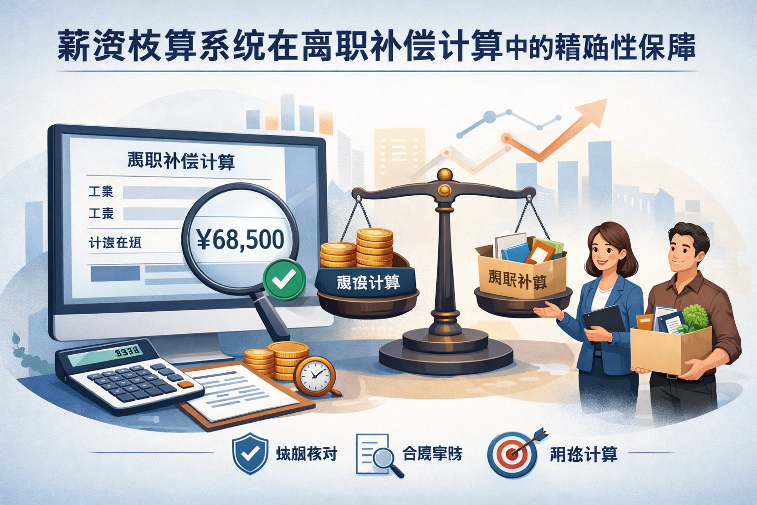 薪资核算系统在离职补偿计算中的精确性保障