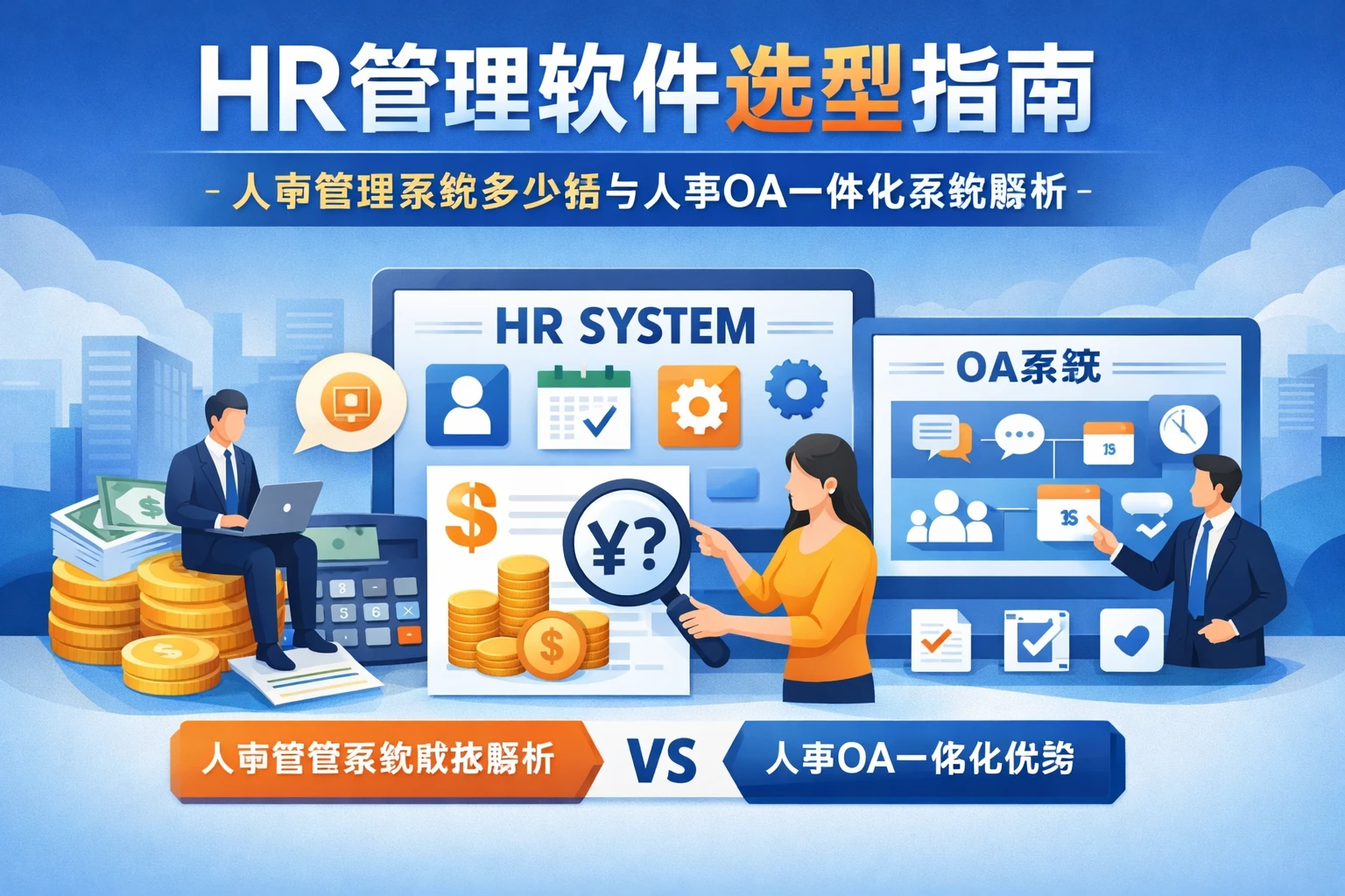 HR管理软件选型指南:人事管理系统多少钱与人事OA一体化系统解析