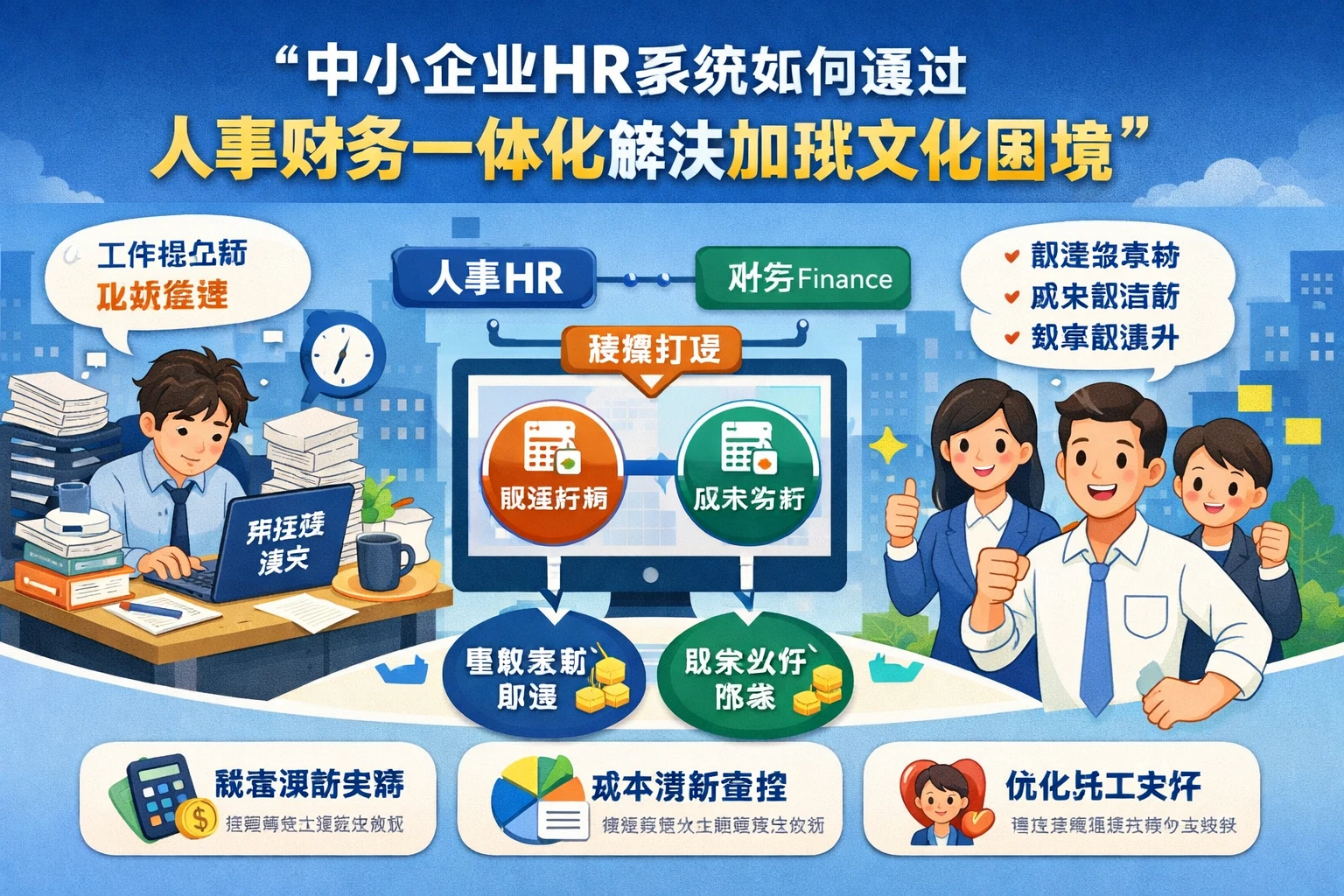 中小企业HR系统如何通过人事财务一体化解决加班文化困境
