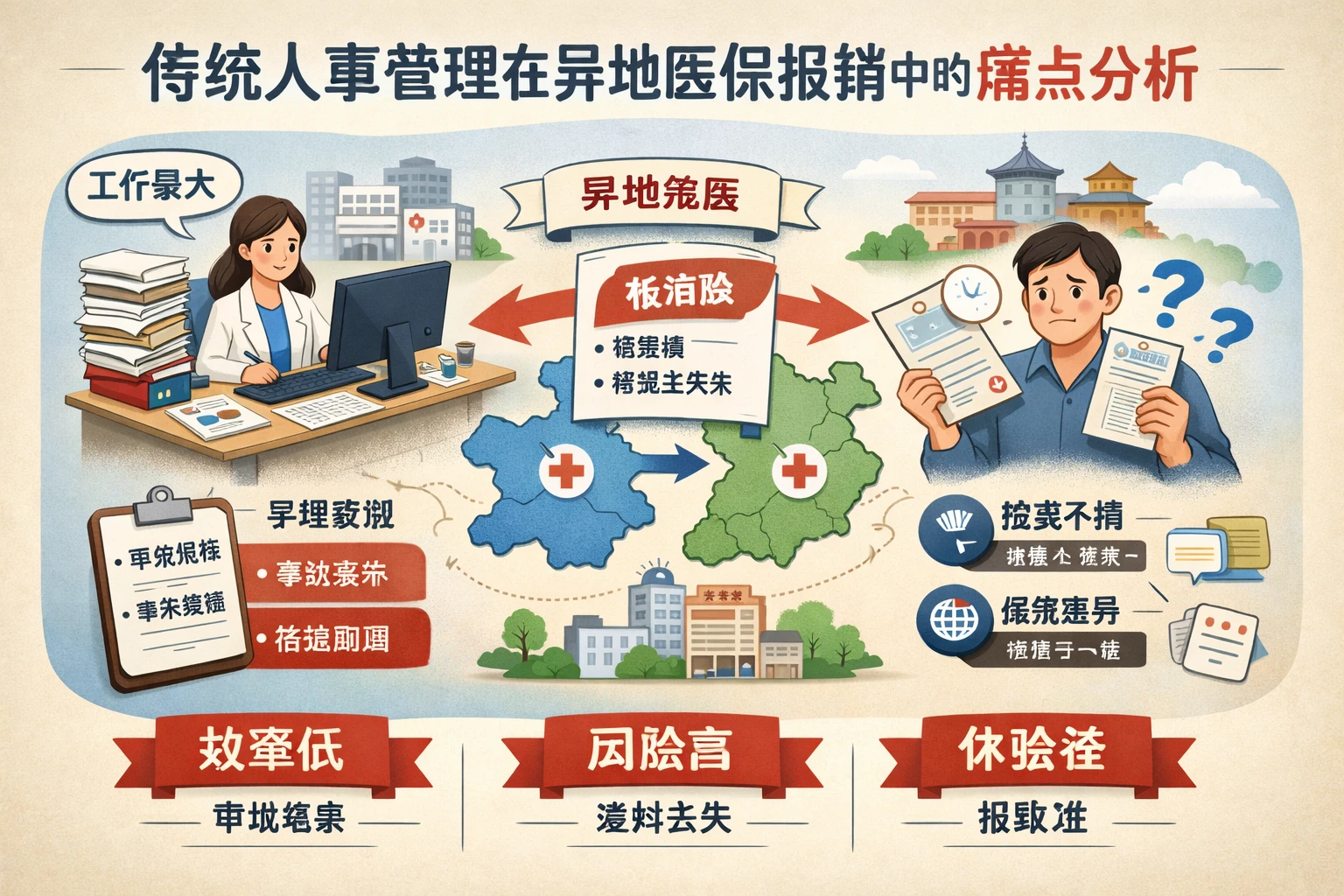 传统人事管理在异地医保报销中的痛点分析