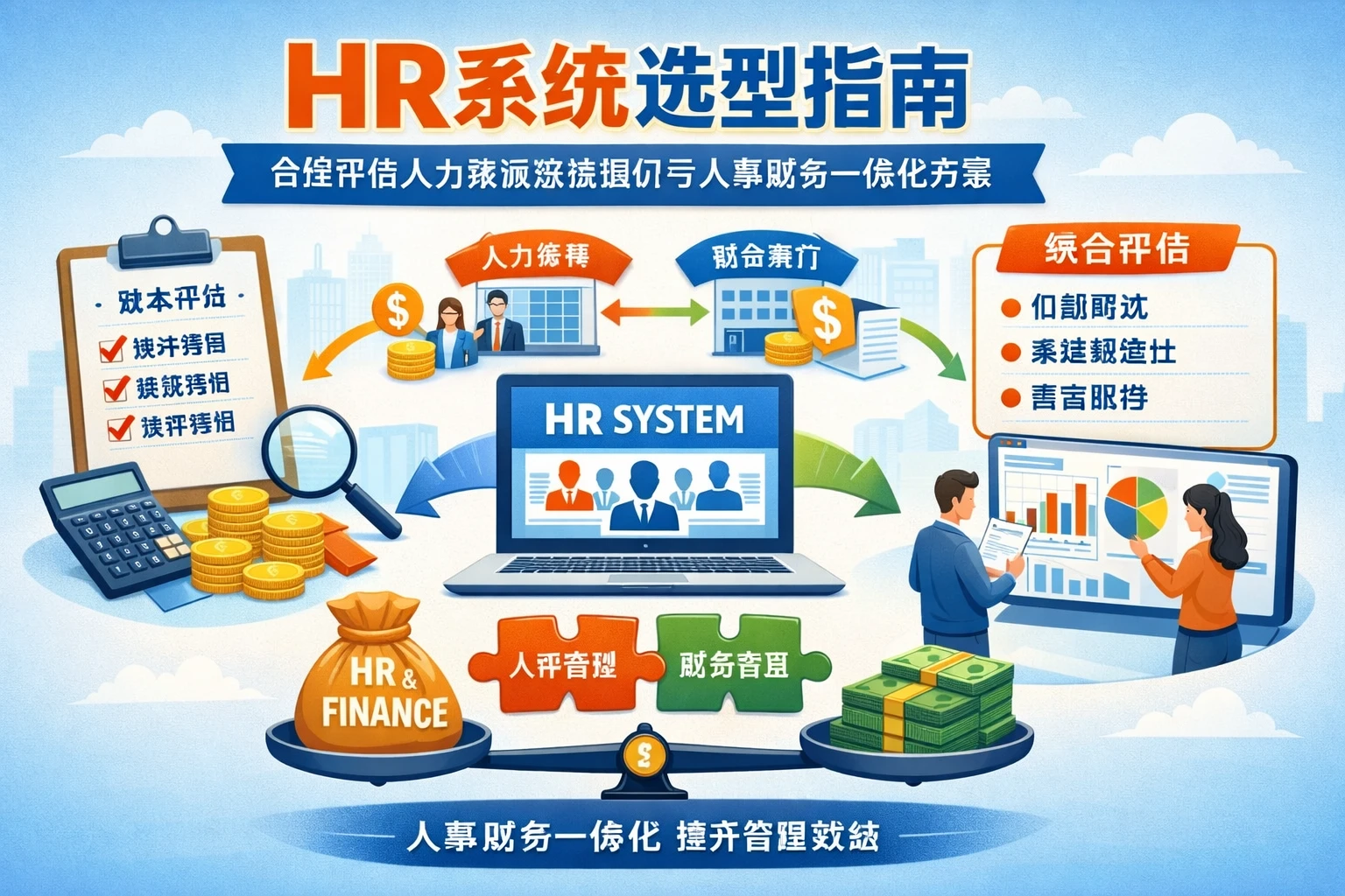 HR系统选型指南：合理评估人力资源系统报价与人事财务一体化方案