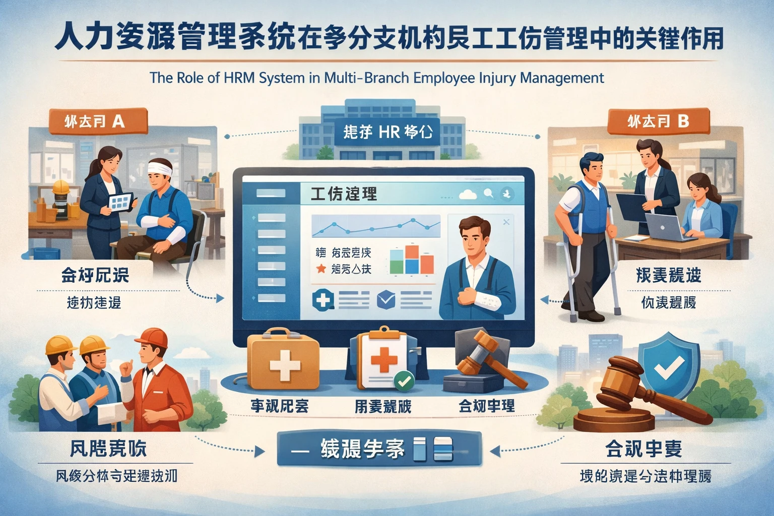 人力资源管理系统在多分支机构员工工伤管理中的关键作用