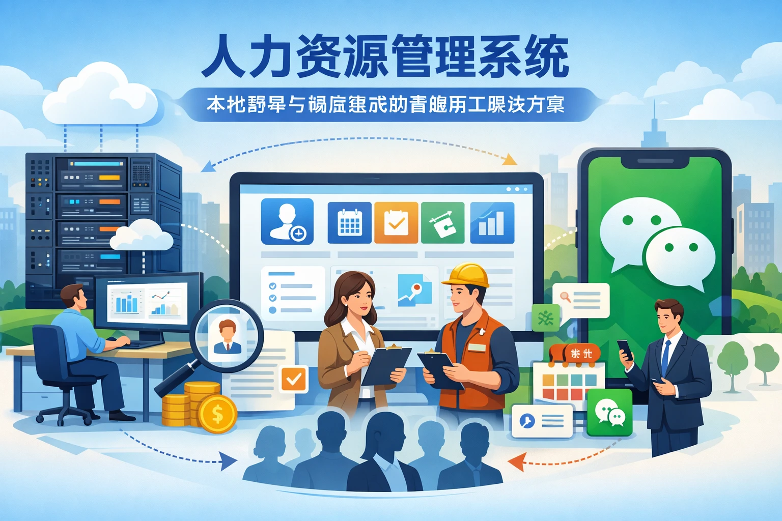 人力资源管理系统：本地部署与微信集成的智能用工解决方案