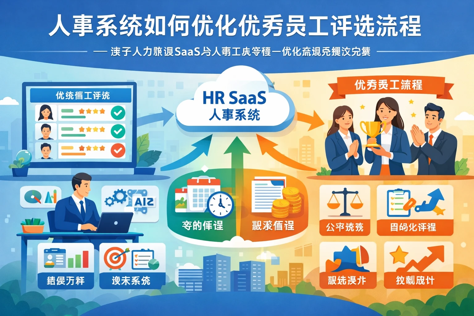 人事系统如何优化优秀员工评选流程——基于人力资源SaaS与人事工资考勤一体化系统的解决方案