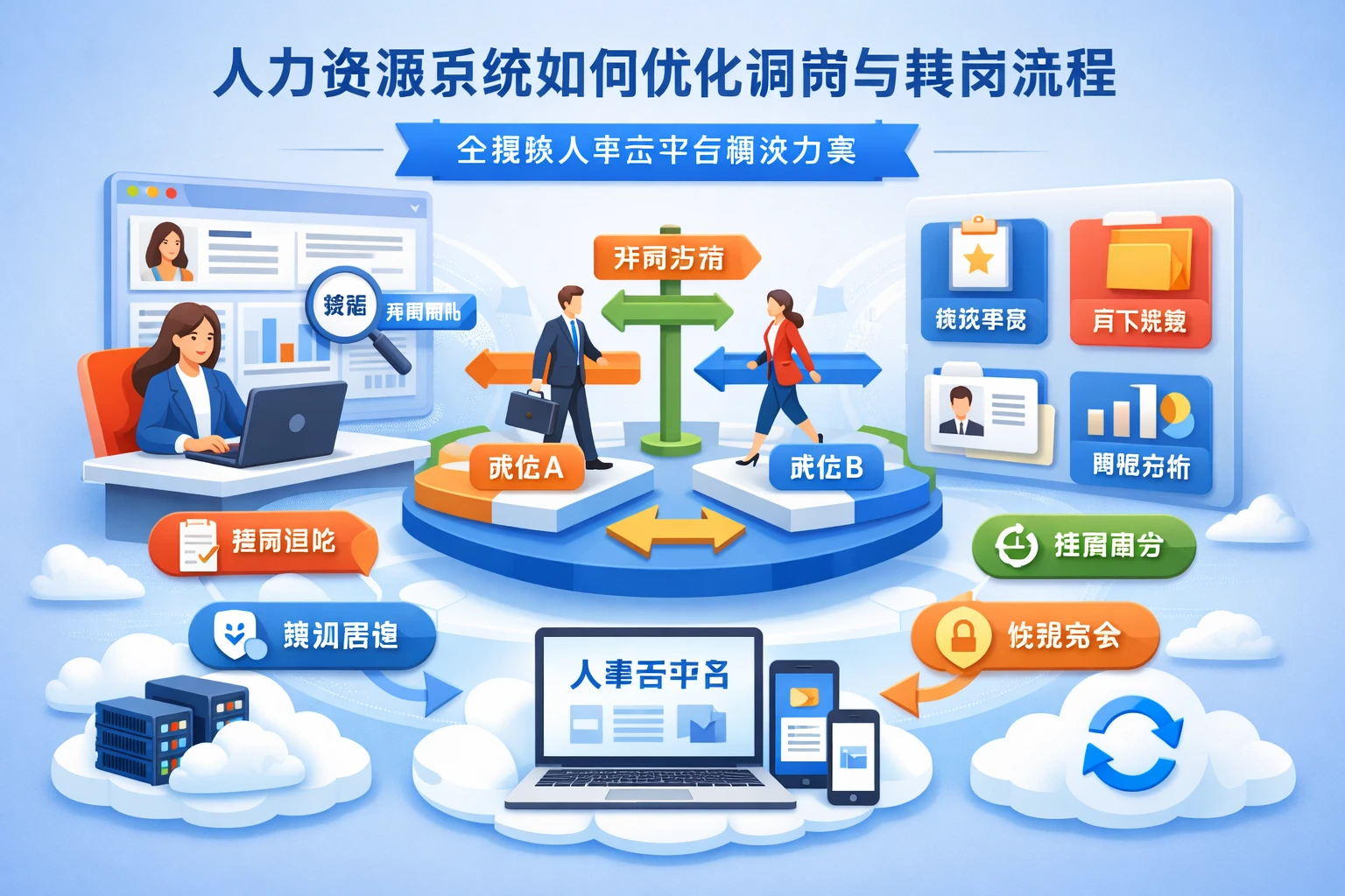 人力资源系统如何优化调岗与转岗流程:全模块人事云平台解决方案