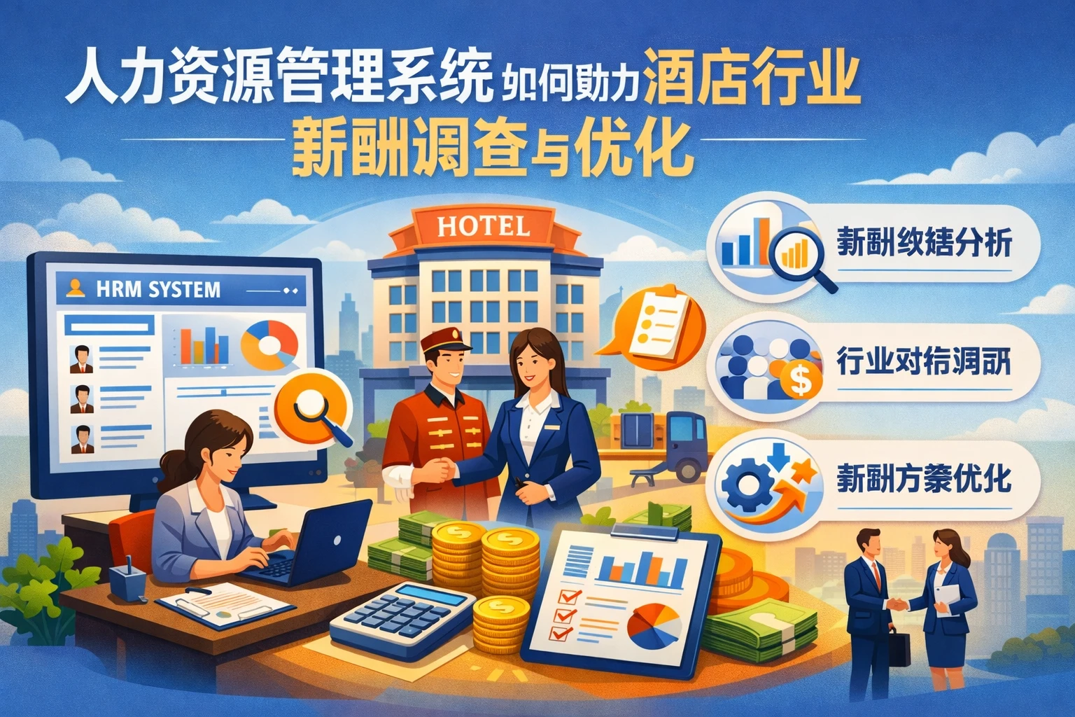 人力资源管理系统如何助力酒店行业薪酬调查与优化