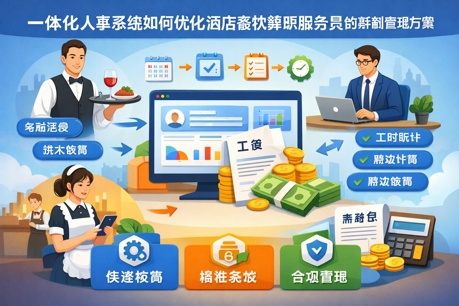 一体化人事系统如何优化酒店餐饮兼职服务员的薪酬管理方案