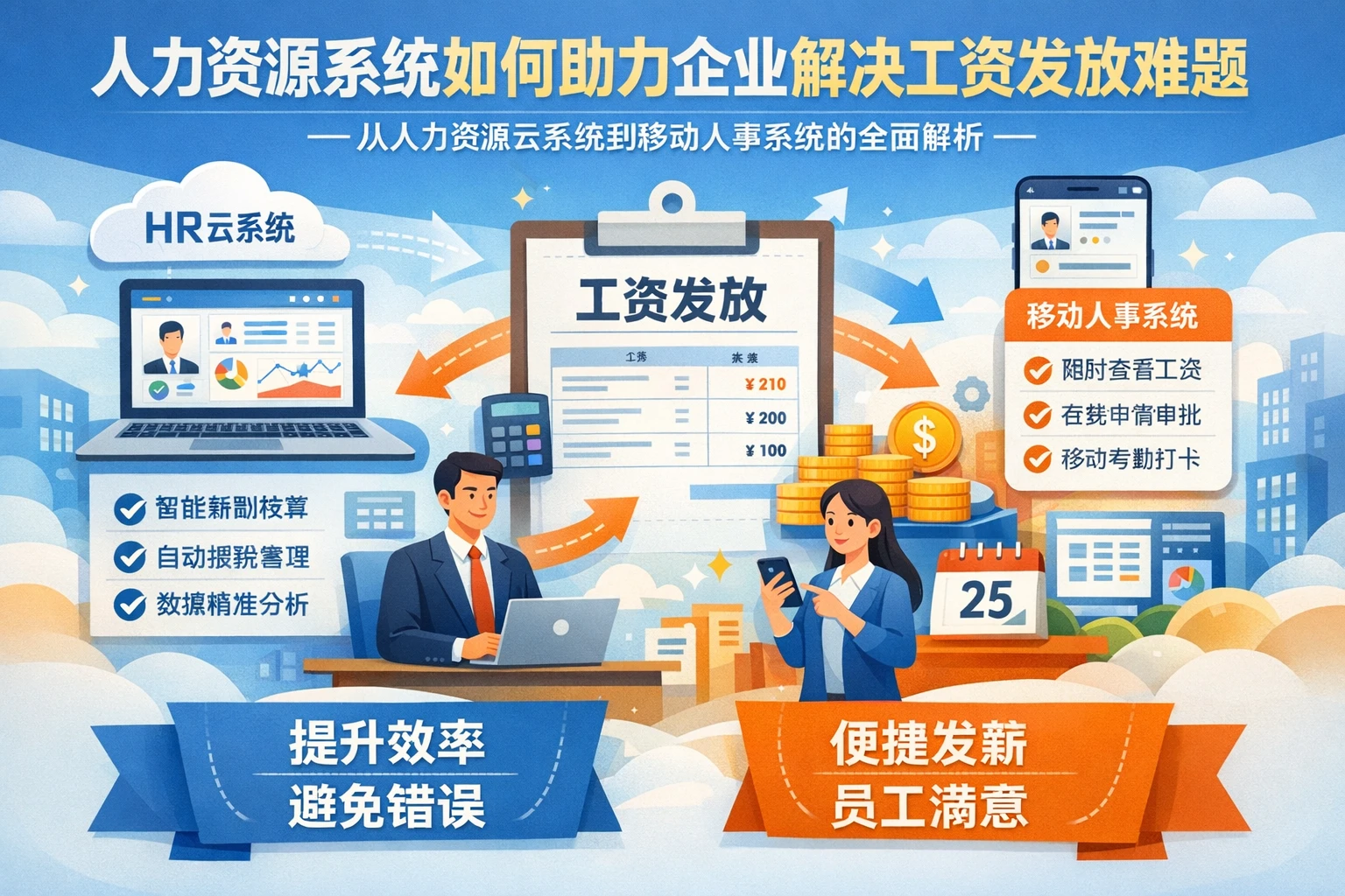 人力资源系统如何助力企业解决工资发放难题——从人力资源云系统到移动人事系统的全面解析