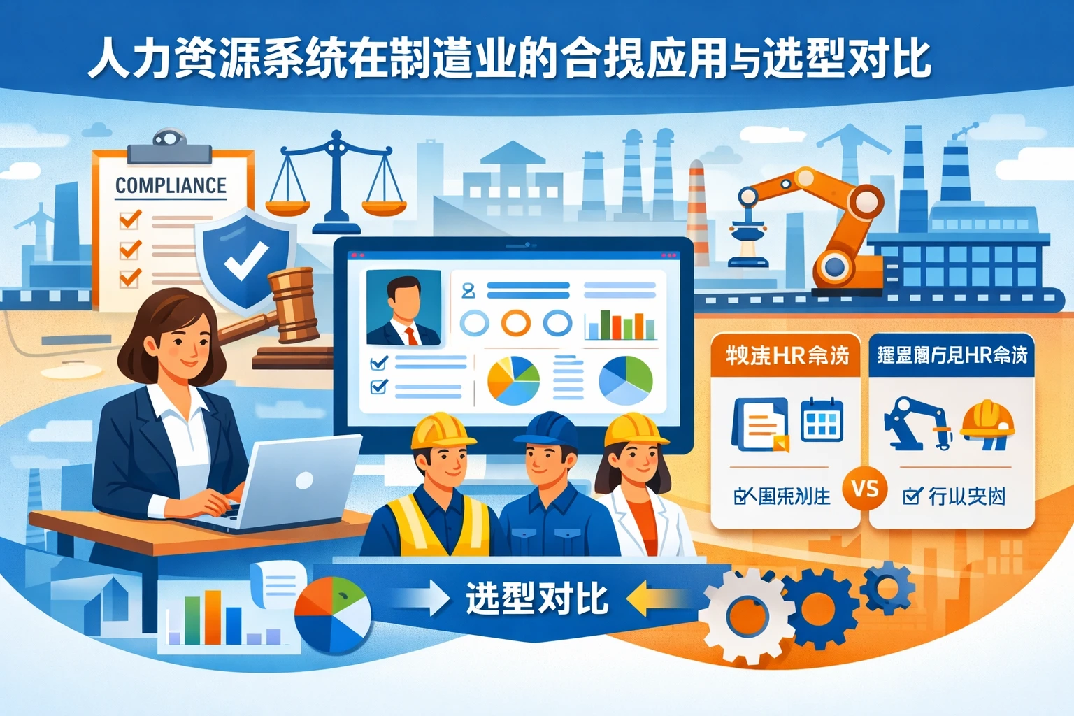人力资源系统在制造业的合规应用与选型对比