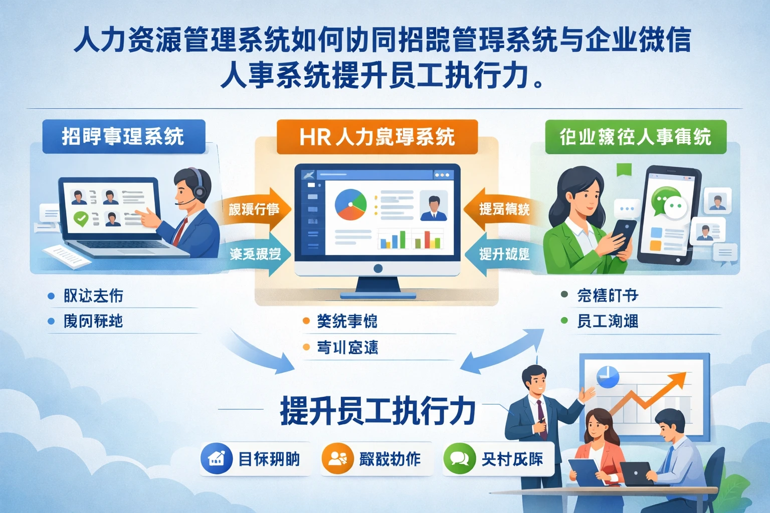 人力资源管理系统如何协同招聘管理系统与企业微信人事系统提升员工执行力