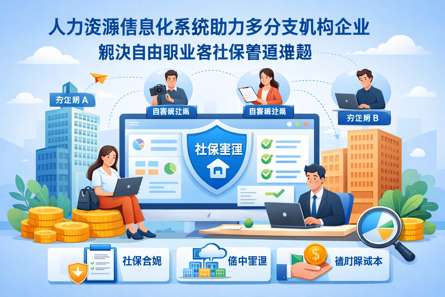 人力资源信息化系统助力多分支机构企业解决自由职业者社保管理难题