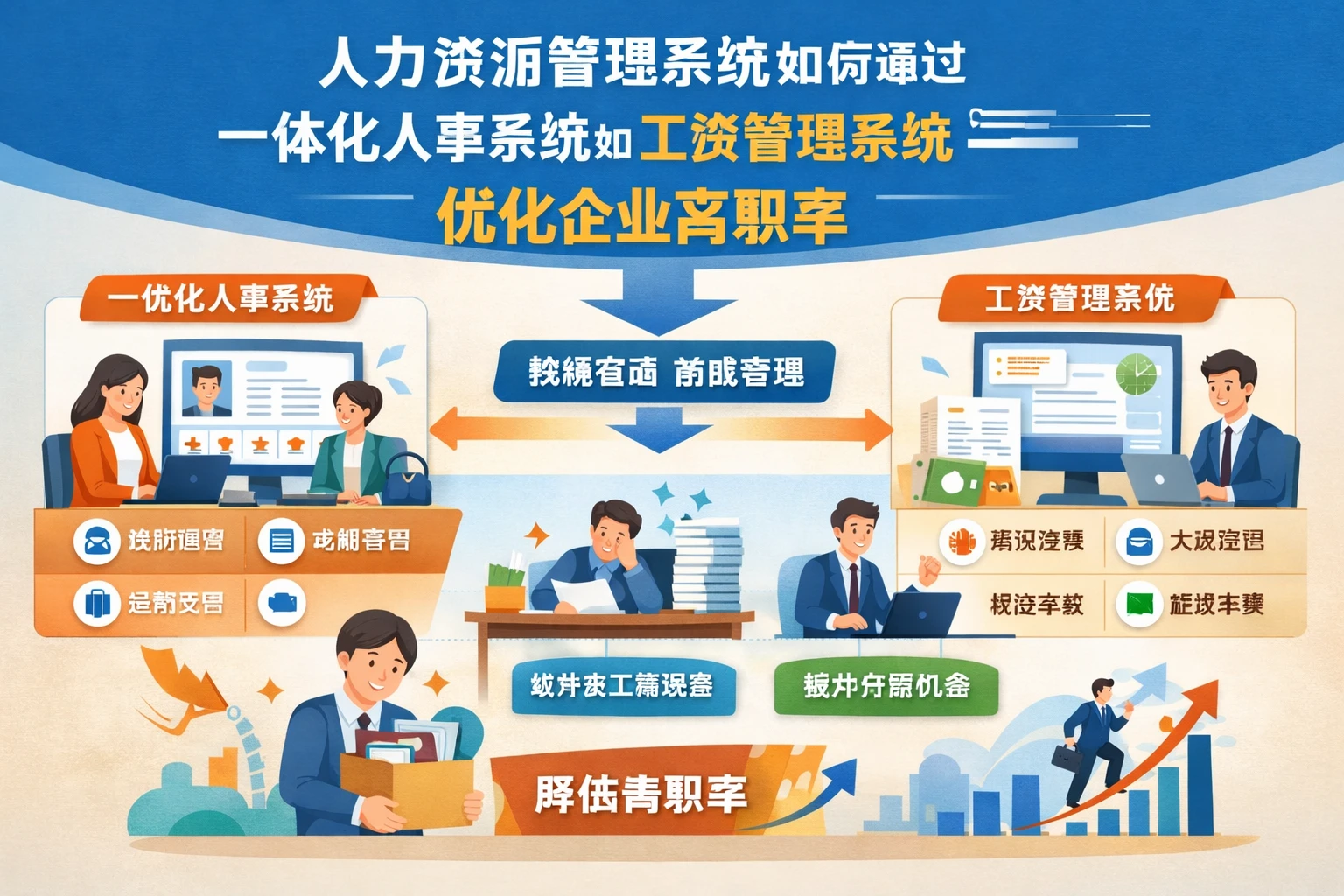 人力资源管理系统如何通过一体化人事系统和工资管理系统优化企业离职率