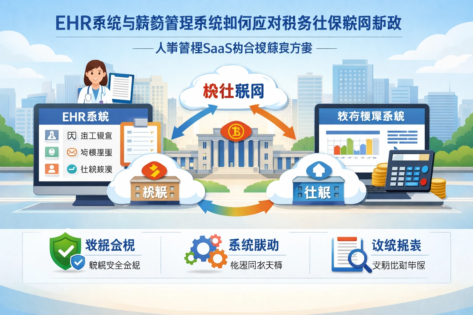 EHR系统与薪资管理系统如何应对税务社保联网新政——人事管理SaaS的合规解决方案