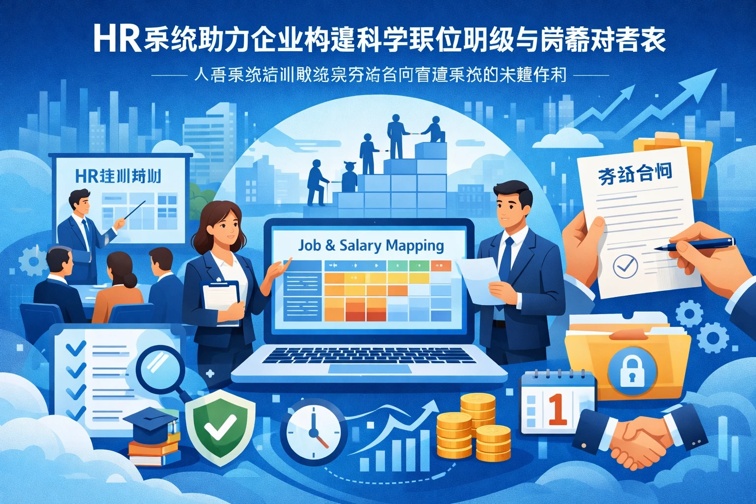 HR系统助力企业构建科学职位职级与岗薪对套表——人事系统培训服务与劳动合同管理系统的关键作用