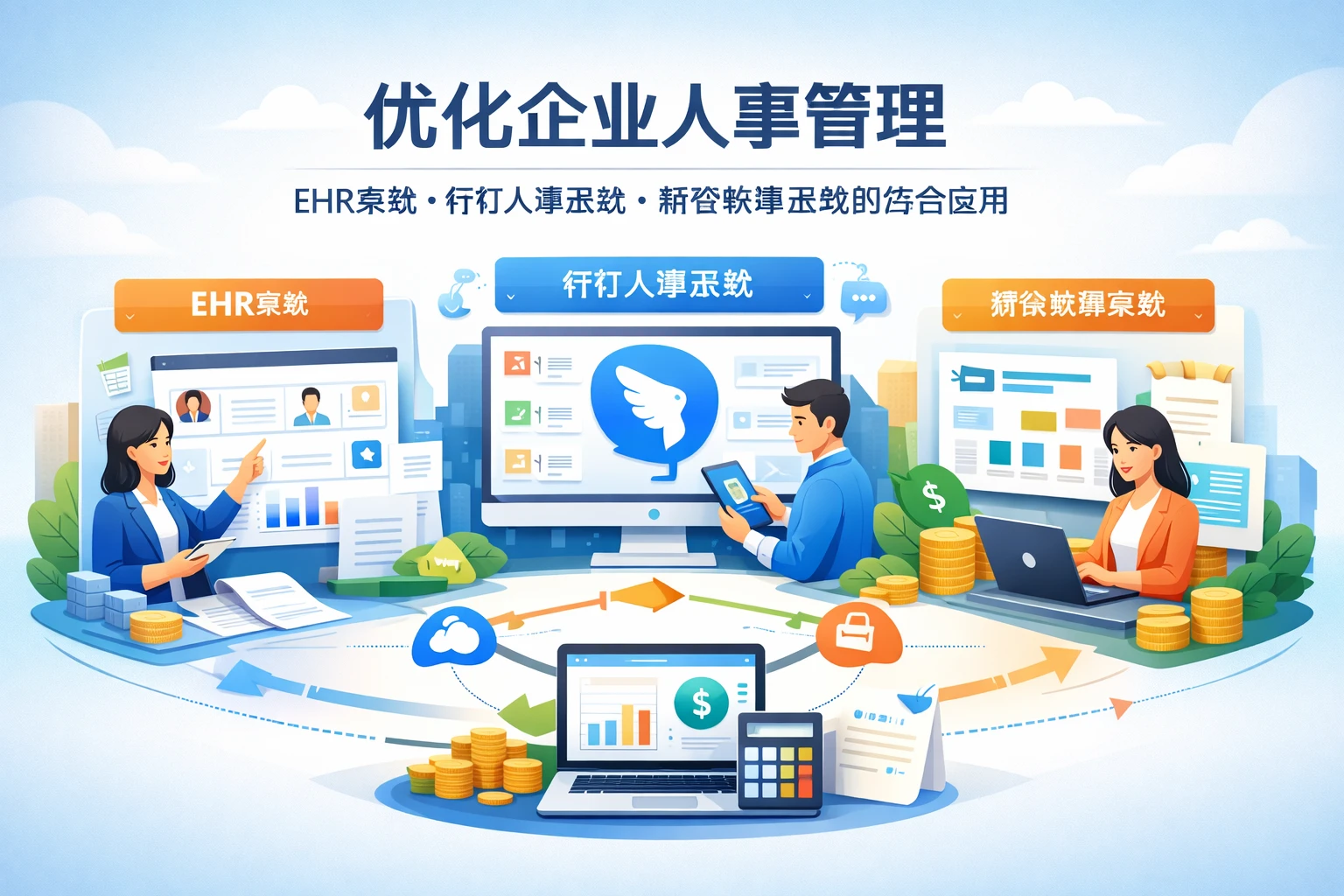 优化企业人事管理:ehr系统、钉钉人事系统与薪资核算系统的综合应用