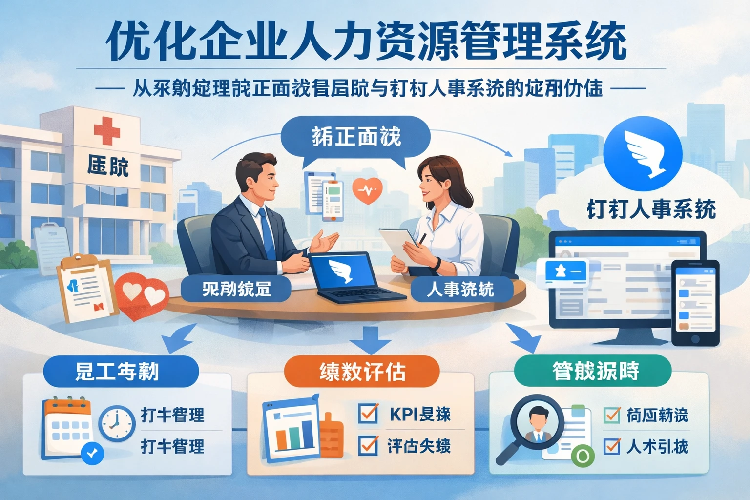 优化企业人力资源管理系统:从采购经理转正面谈看医院与钉钉人事系统的应用价值