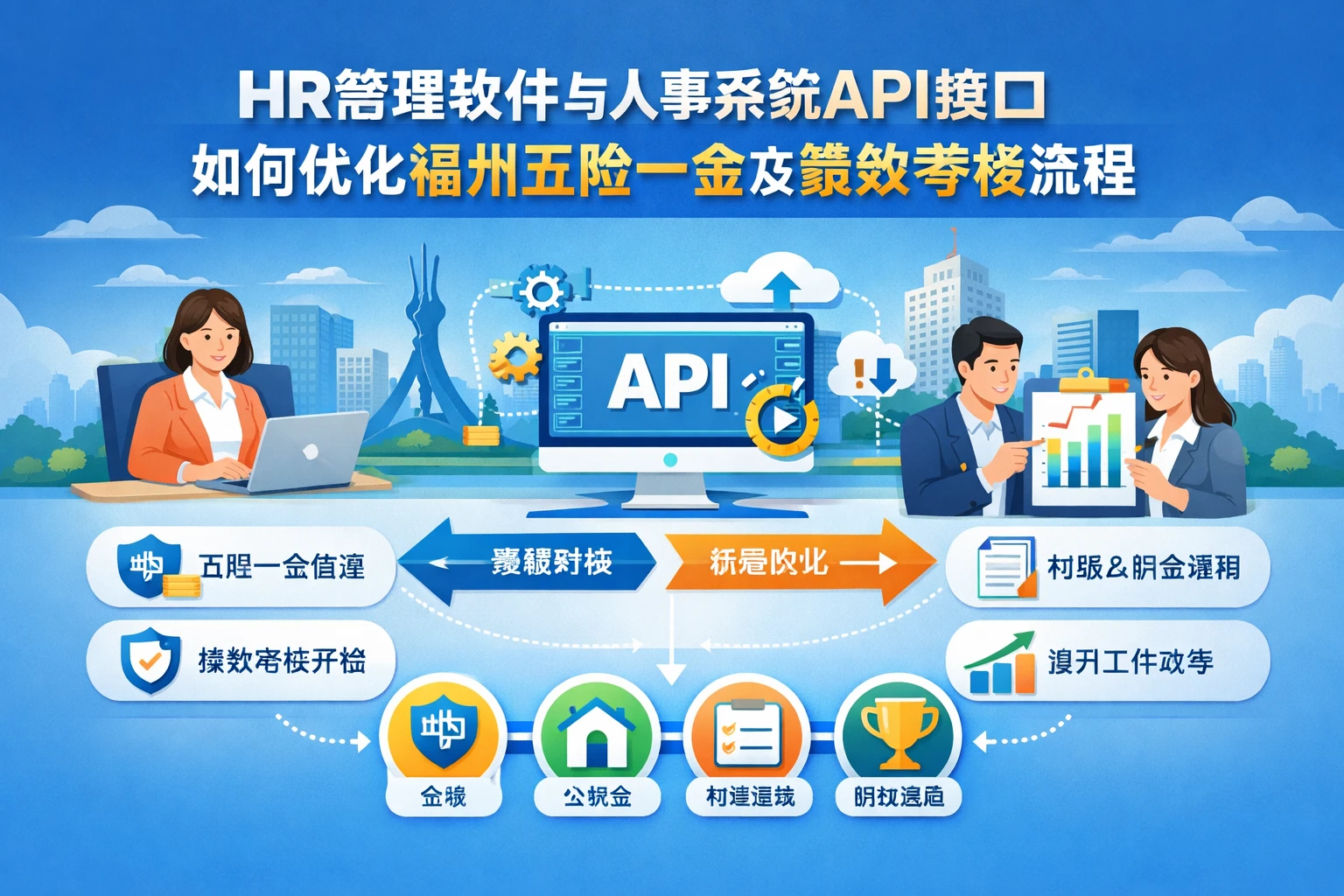 HR管理软件与人事系统API接口如何优化福州五险一金及绩效考核流程
