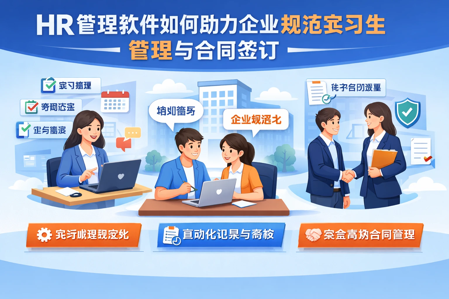 HR管理软件如何助力企业规范实习生管理与合同签订