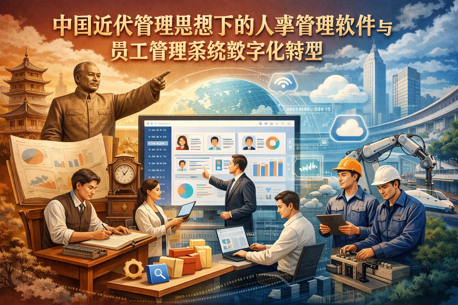 中国近代管理思想下的人事管理软件与员工管理系统数字化转型