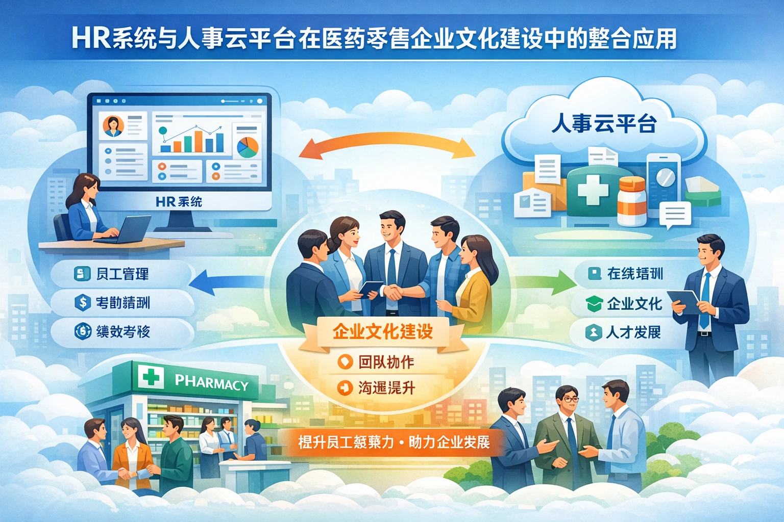 HR系统与人事云平台在医药零售企业文化建设中的整合应用