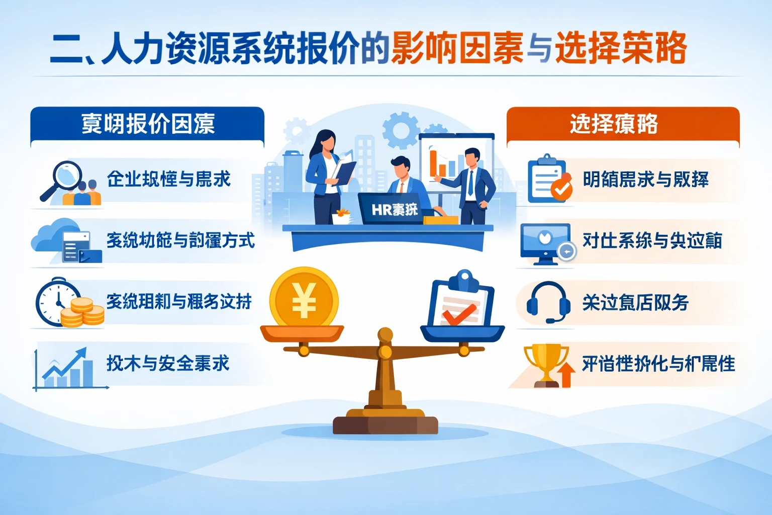 二、人力资源系统报价的影响因素与选择策略