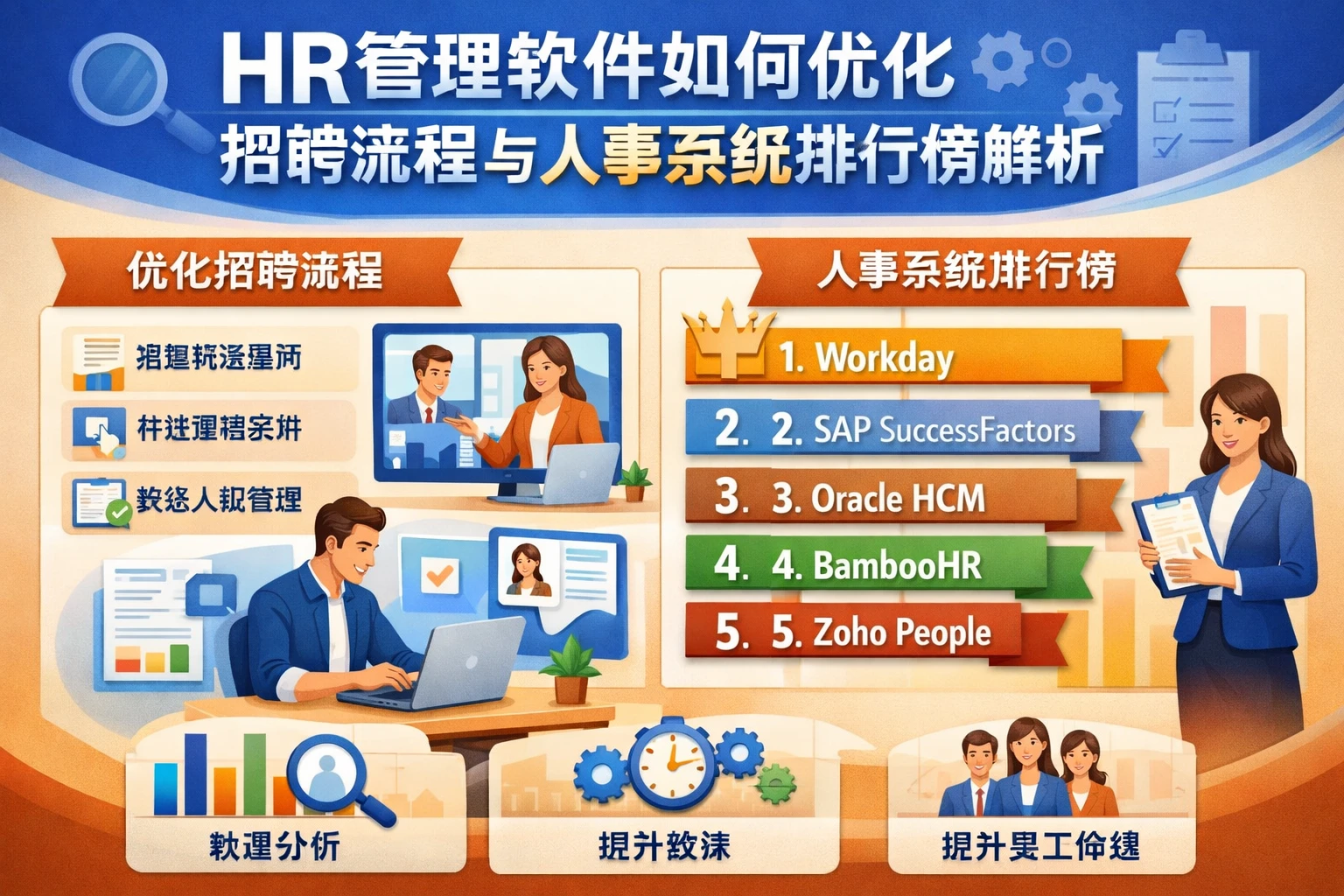 HR管理软件如何优化招聘流程与人事系统排行榜解析