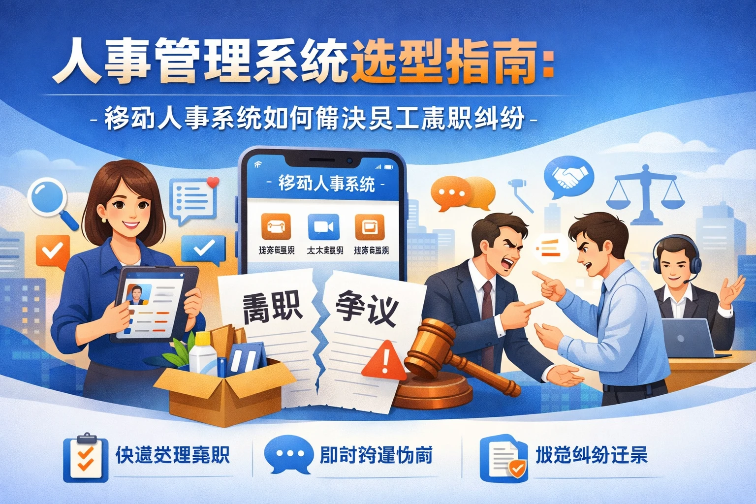 人事管理系统选型指南：移动人事系统如何解决员工离职纠纷