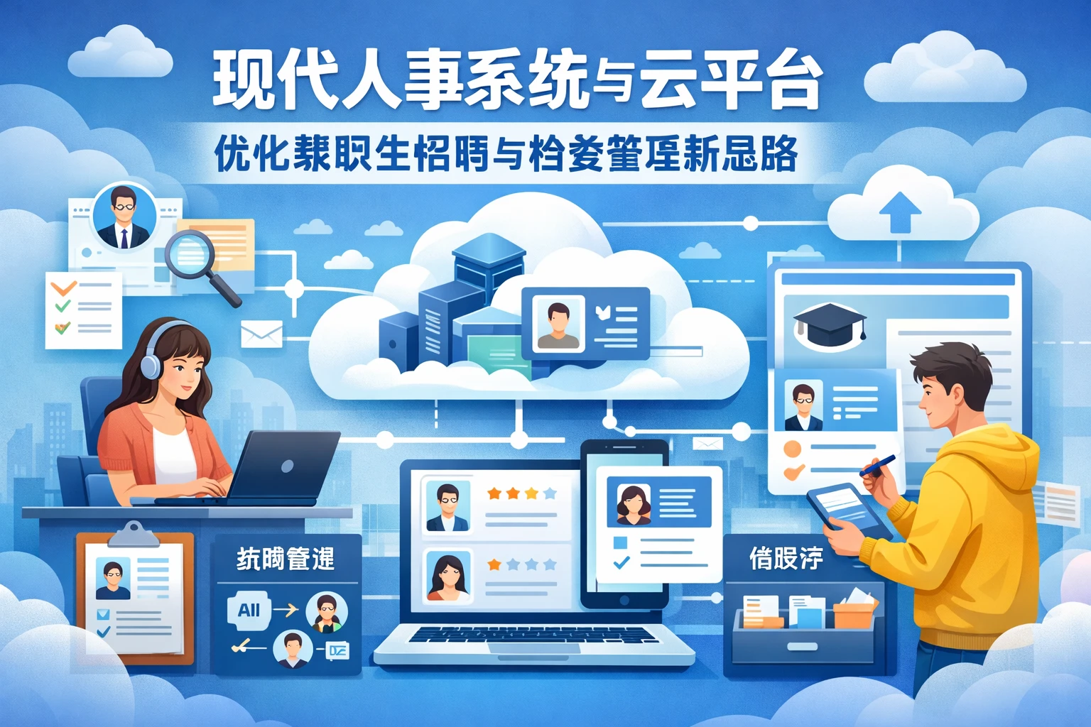 现代人事系统与云平台：优化兼职生招聘与档案管理新思路