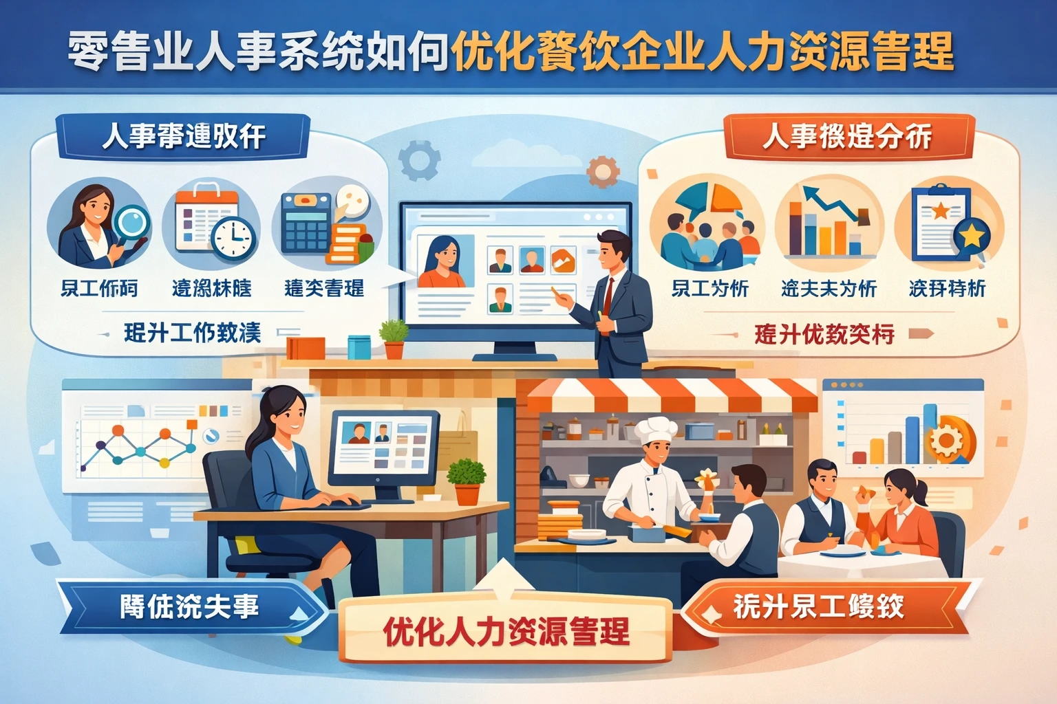 零售业人事系统如何通过人事管理软件和人事数据分析系统优化餐饮企业人力资源管理