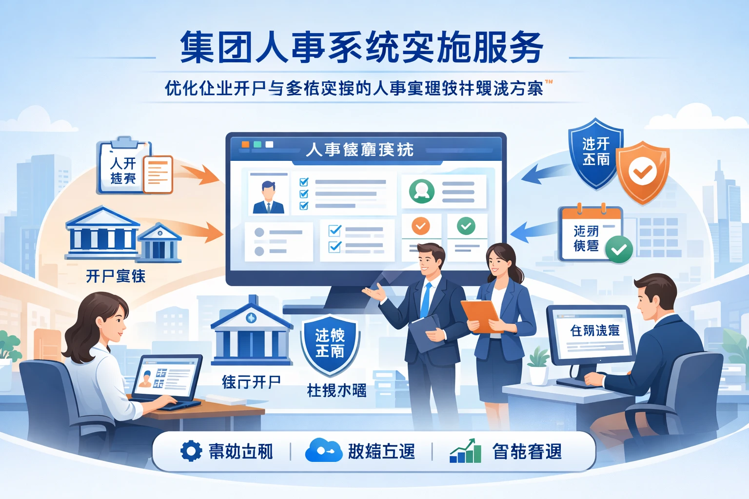 集团人事系统实施服务：优化企业开户与参保流程的人事管理软件解决方案