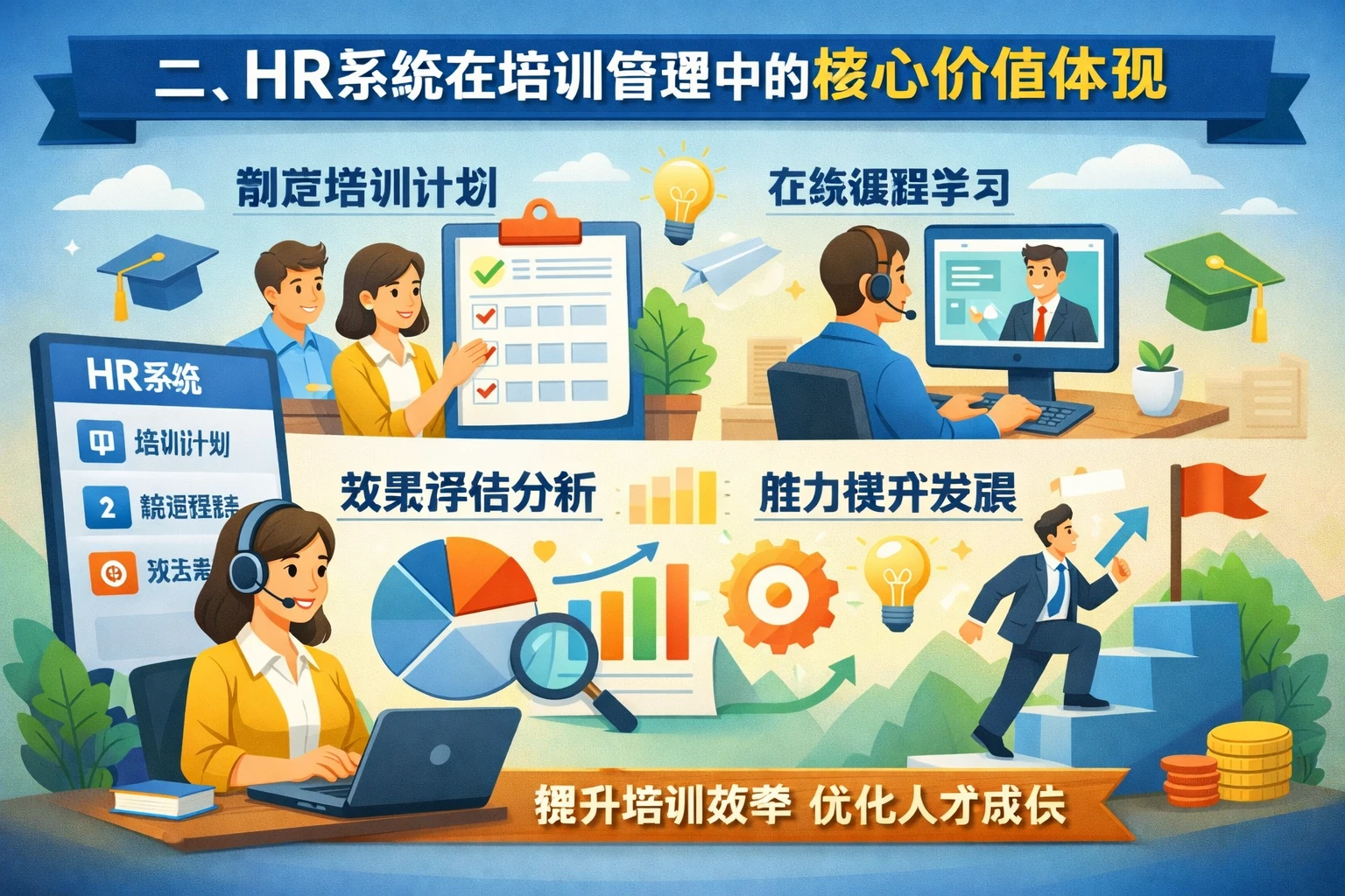 二、HR系统在培训管理中的核心价值体现