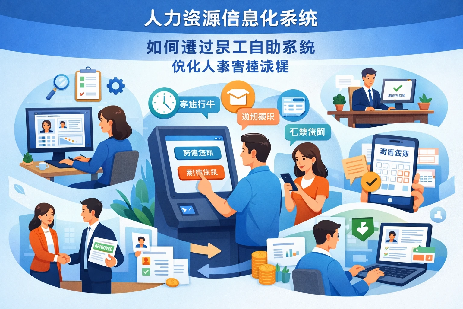 人力资源信息化系统如何通过员工自助系统优化人事管理流程