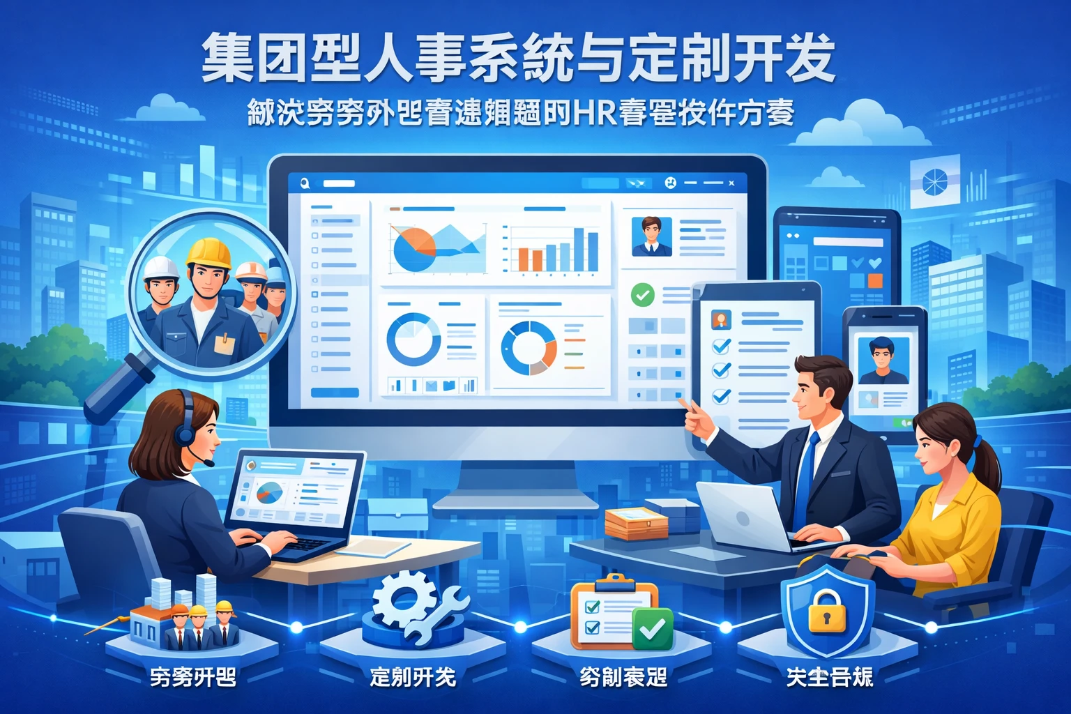 集团型人事系统与定制开发:解决劳务外包管理难题的HR管理软件方案