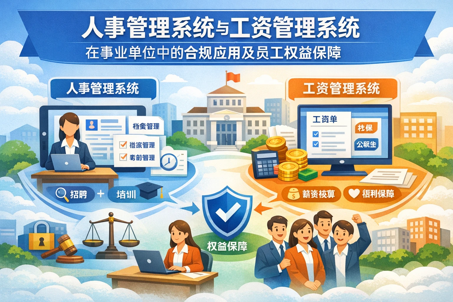 人事管理系统与工资管理系统在事业单位中的合规应用及员工权益保障