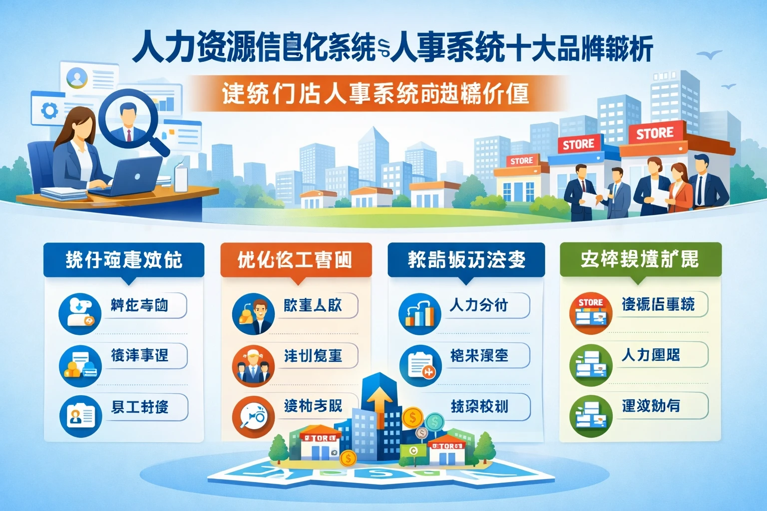 人力资源信息化系统与人事系统十大品牌解析：连锁门店人事系统的战略价值