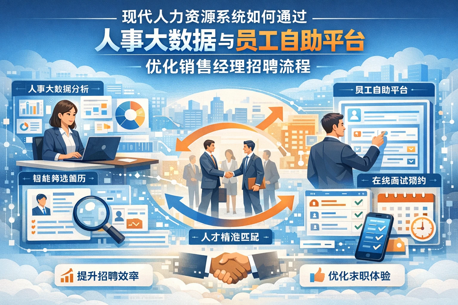现代人力资源系统如何通过人事大数据与员工自助平台优化销售经理招聘流程