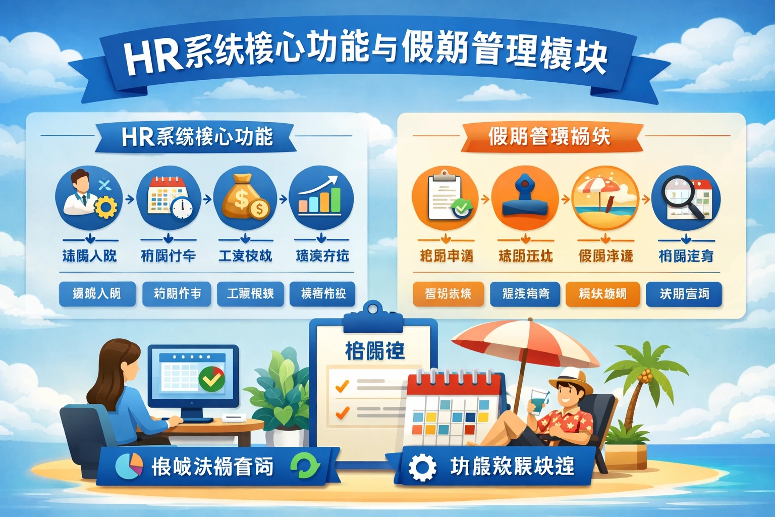 HR系统核心功能与假期管理模块