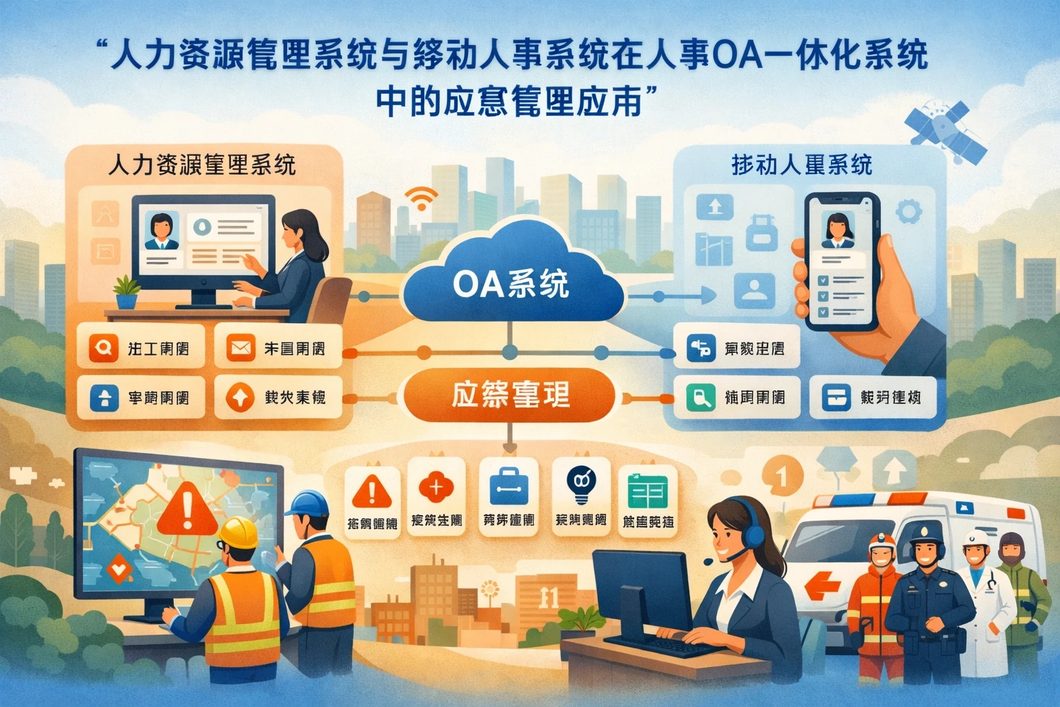 人力资源管理系统与移动人事系统在人事OA一体化系统中的应急管理应用